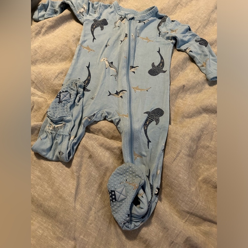 Kyte Baby Bamboo Blue in Stream Shark 6-12 months